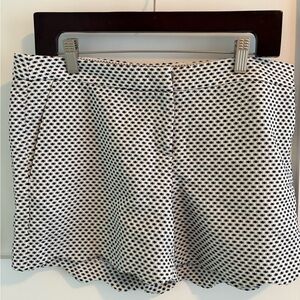Cynthia Rowley Black and White Patterned Shorts